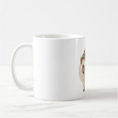 Igel trägt rote Äpfel Kaffeetasse (Links)