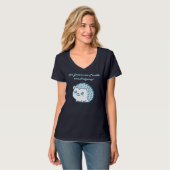 Igel-Traum V-Ausschnitt T-Shirt (Vorderseite Vollansicht)