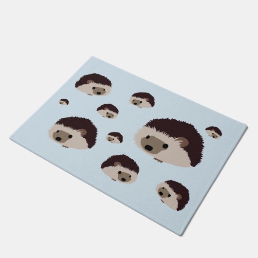 Igel - Tür-Matte Fußmatte (Schrägansicht)