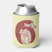 Igel umarmt dosenkühler (Kanne Vorderseite)