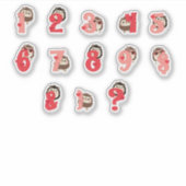 Igel Umarmungen Zahlen Aufkleber | Süßer Igel Buch (Vorderseite)