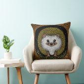 Igel umgeben von lebendigen Mustern Kissen (Stuhl )