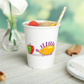 Igel und Apfel Pappbecher