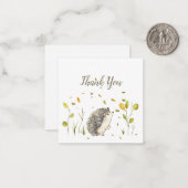 Igel- und Bienenabbildungen Vielen Dank, dass Sie  Mitteilungskarte (Vorderseite/Rückseite Beispiel)