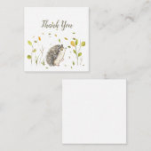 Igel- und Bienenabbildungen Vielen Dank, dass Sie  Mitteilungskarte (Vorne/Hinten)