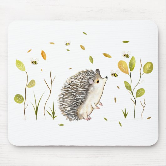 Igel- und BienenMaus-Pad Mousepad (Vorne)
