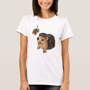 Igel und Blatt T-Shirt