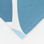 Igel und blaue Herzen Fleecedecke (Ecke)