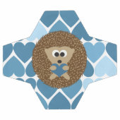 Igel und blaue Herzen Fußball (Flach)