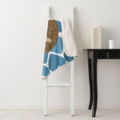Igel und blaue Herzen Sherpadecke (Beispiel)