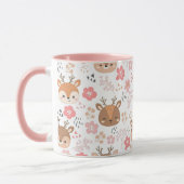 Igel und Blume aus niedlichem Holz Tasse (Links)