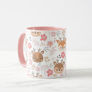 Igel und Blume aus niedlichem Holz Tasse