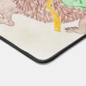 Igel und Blume Bouquet Schreibtischunterlage (Ecke)