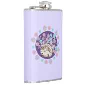 Igel und Blume Flachmann (Rechts)