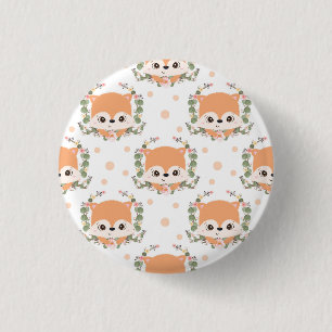 Igel und Blume Tattoo Button