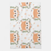 Igel und Blume Tattoo Geschirrtuch (Vertikal)