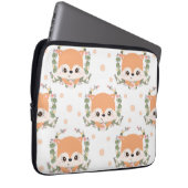 Igel und Blume Tattoo Laptopschutzhülle (Vorne Rechts)