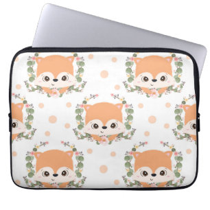 Igel und Blume Tattoo Laptopschutzhülle