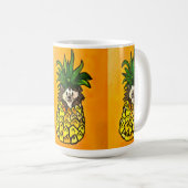 Igel und die Ananas-Kaffee-Tasse Kaffeetasse (VorderseiteRechts)