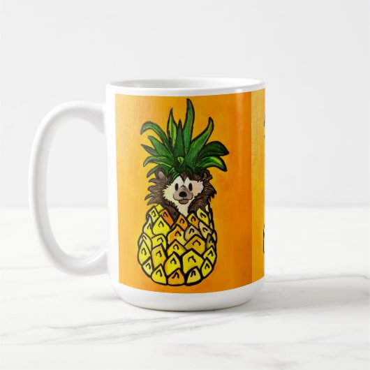 Igel und die Ananas-Kaffee-Tasse Kaffeetasse (Links)