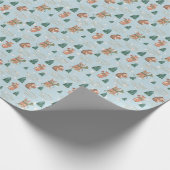 Igel und Eichhörnchen Geschenkpapier (Ecke)
