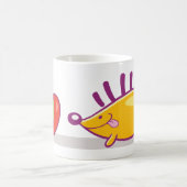 Igel Und Ein Apfel Kaffeetasse (Mittel)