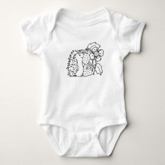 Igel und Erdbeeren Baby Strampler