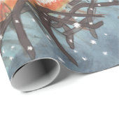 Igel und erste Schneeflocken Geschenkpapier (Rolleneckpunkt)