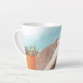 Igel und erste Schneeflocken Milchtasse (Linke Ecke)