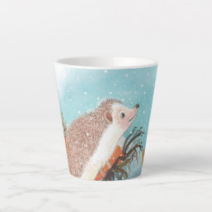 Igel und erste Schneeflocken Milchtasse
