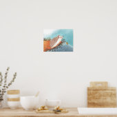 Igel und erste Schneeflocken Poster (Küche)