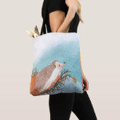 Igel und erste Schneeflocken Tasche (Von Nahem)