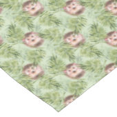 Igel und grüne Blätter Tischdecke (Schrägansicht)