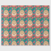 Igel und Gumdrops Niedliche Weihnachten Geschenkpapier (Flach)