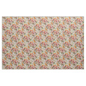 Igel und Herbstwaldflora auf Elfenbein Stoff (Fat Quarter (45,7 x 55,9 cm))