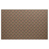 Igel und Herbstwaldflora auf Schwarz Stoff (Yard (91,4 cm))