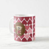 Igel und Herz Kaffeetasse (Vorderseite Links)