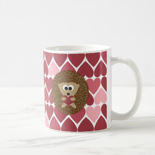 Igel und Herz Kaffeetasse (Rechts)