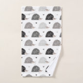 Igel und Herzen Badhandtuch Set (Handtuch)
