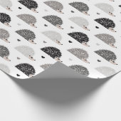 Igel und Herzen Geschenkpapier (Ecke)