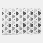 Igel und Herzen Geschirrtuch (Horizontal)