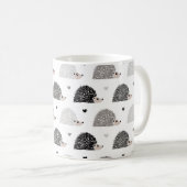 Igel und Herzen Kaffeetasse (VorderseiteRechts)