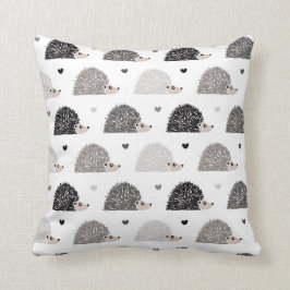 Igel und Herzen Kissen