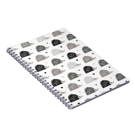 Igel und Herzen Notizblock (Rechte Seite)