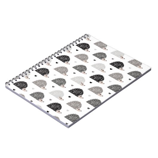 Igel und Herzen Notizblock (Linke Seite)