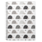 Igel und Herzen Notizblock (Vorderseite)