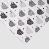 Igel und Herzen Seidenpapier (Ausschnitt)