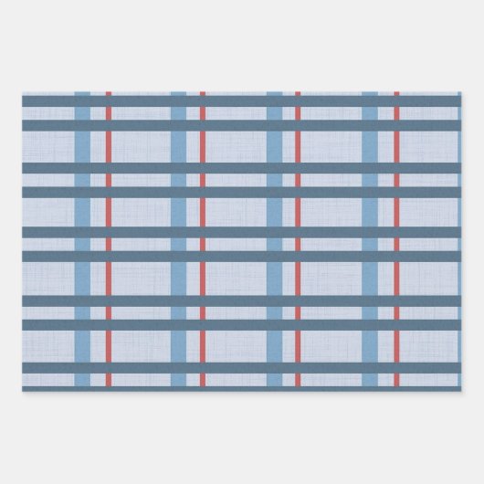 Igel und Kariert Geschenkpapier Set (Vorderseite 2)