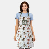 Igel und Pilze Küchenschürze Schürze (Getragen)