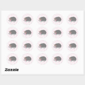 Igel und Polka Dot Sticker (Blatt)